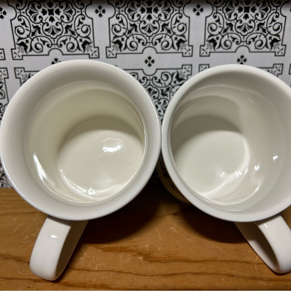 Home Essentials  “The Mr. & Mrs.” White and Black Mugs Set - Picture 3 of 4